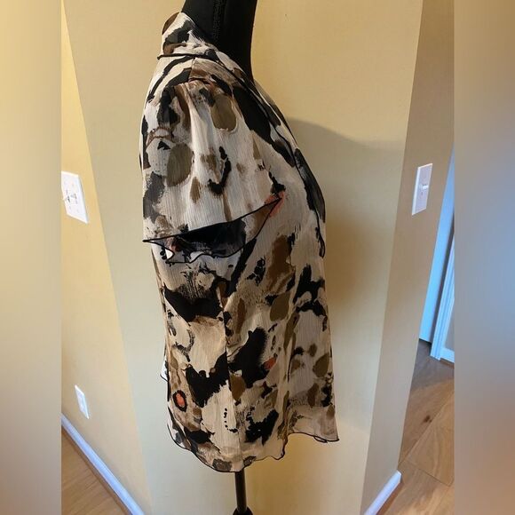 Signature by Larry Levine size PL (petite Large) blouse with built in camisole - Picture 3 of 12